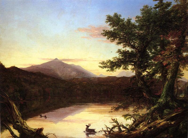 Thomas Cole Schroon Lake oil painting picture